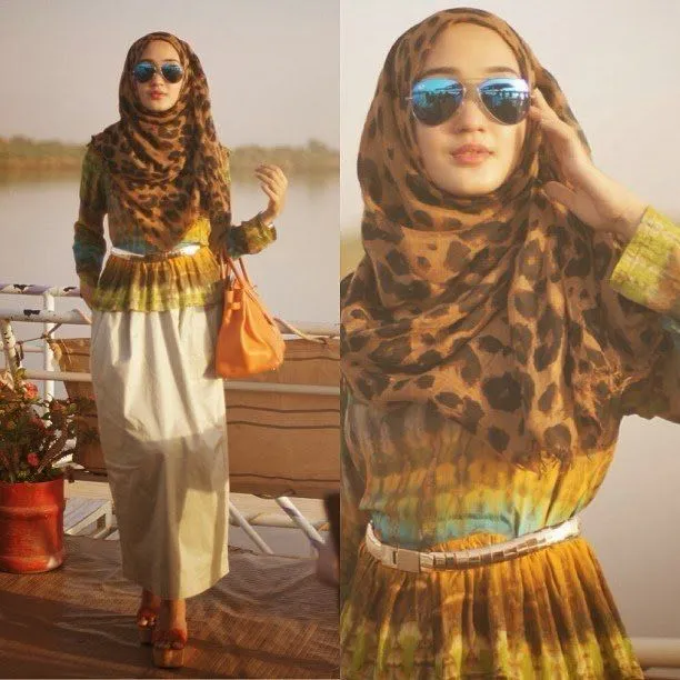 Nggak Selamanya Hijab Bermotif Macan Itu Terlihat Garang. 8 Inspirasi Gaya Ini Adalah Buktinya. 17