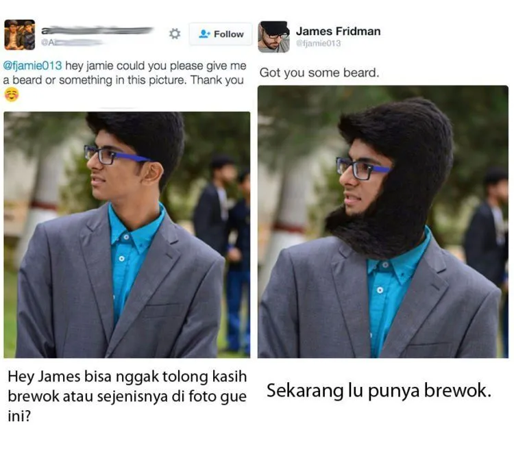 10 Editan Foto Usil Karya James Fridman. Dijamin Bikin Ketawamu Susah Ditahan! 11