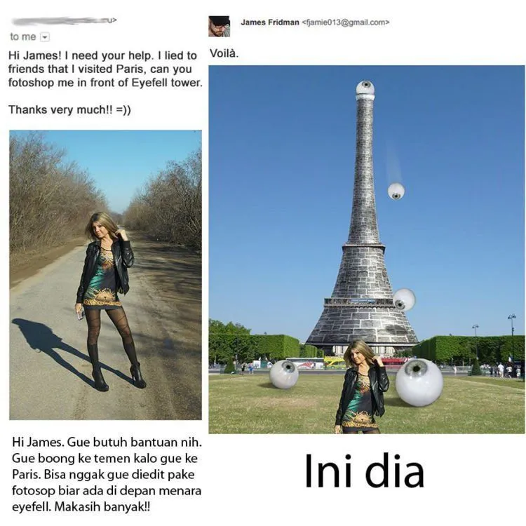 10 Editan Foto Usil Karya James Fridman. Dijamin Bikin Ketawamu Susah Ditahan! 12