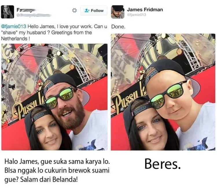 10 Editan Foto Usil Karya James Fridman. Dijamin Bikin Ketawamu Susah Ditahan! 14