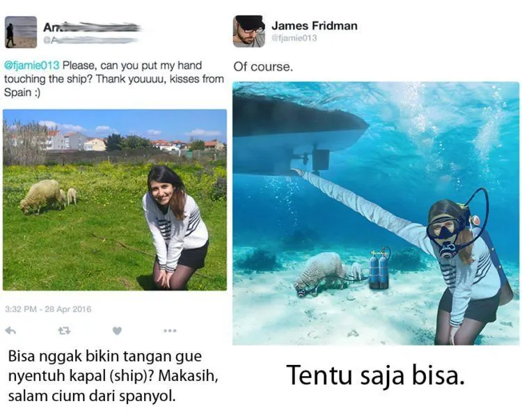 10 Editan Foto Usil Karya James Fridman. Dijamin Bikin Ketawamu Susah Ditahan! 18
