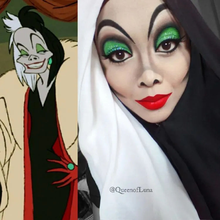 Mengenal Queen Luna, Hijabers Malaysia yang Berkreasi dengan Hijab dan Makeup Ala Disney 22