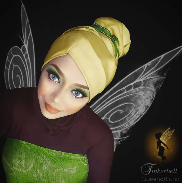 Mengenal Queen Luna, Hijabers Malaysia yang Berkreasi dengan Hijab dan Makeup Ala Disney 15