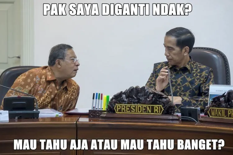 Simak Liputan Reshuffle Menteri dalam Bentuk Meme Ini, Biar Kamu Agak Selow Pas Mikirin Negara 20