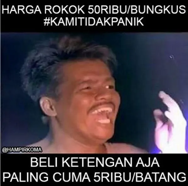 Jangan Panik Para Perokok! Ketawain Dulu Aja 20 Meme Soal Kenaikan Harga Rokok Ini, Sebatang Cabut 24
