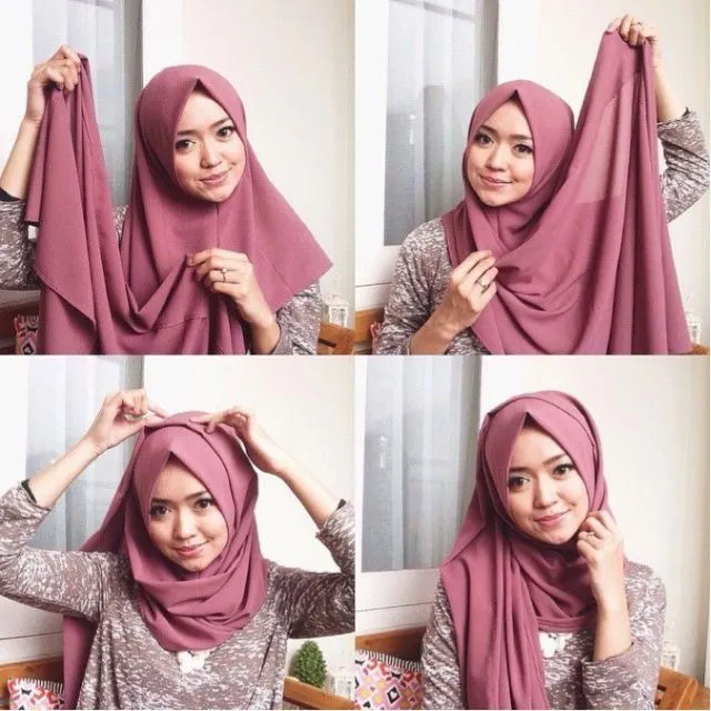5 Model Hijab Buat Pipi Chubby. Biar Makin Menarik Hati! 3