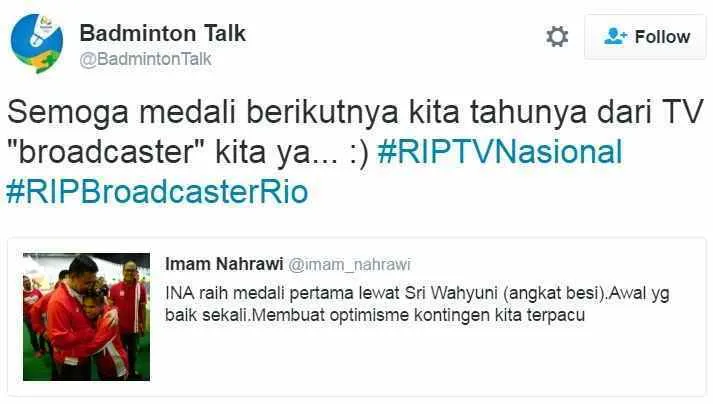 Lebih Memprioritaskan Tayangan FTV dan Sinetron Dibanding Olimpiade, Publik Marahi SCTV dan Indosiar 10