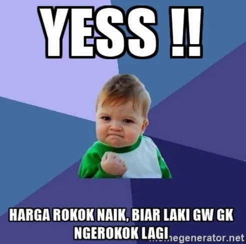 Jangan Panik Para Perokok! Ketawain Dulu Aja 20 Meme Soal Kenaikan Harga Rokok Ini, Sebatang Cabut 32