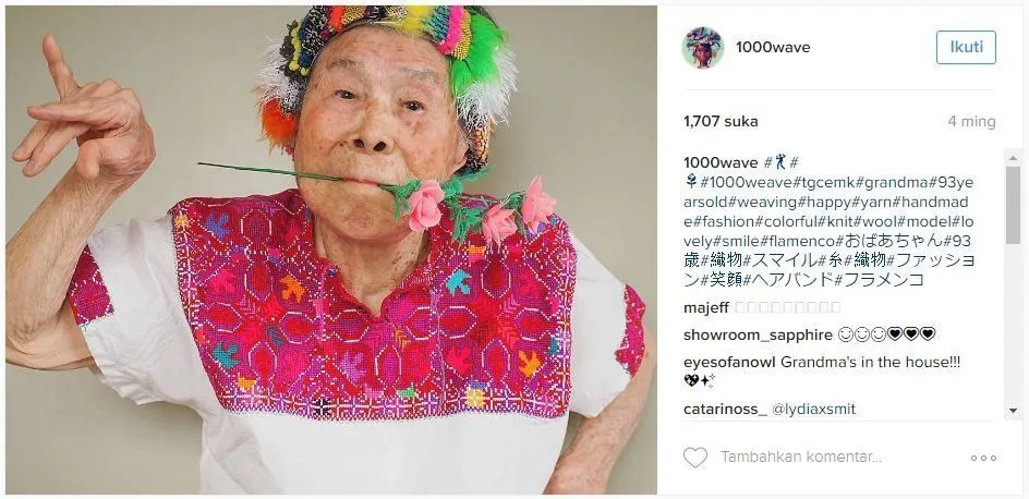 7 Nenek yang Menolak Tua. Bukti Bahwa Jumlah Usia dan Tua Itu Tidak Ada Hubungannya