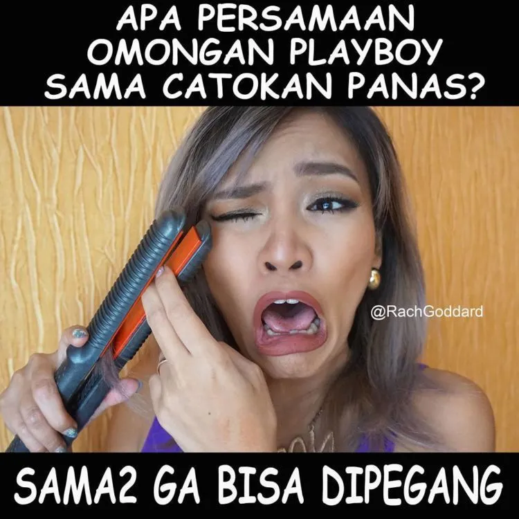 Yuk Menertawakan Makeup yang Morat Marit Bareng 10 Meme Rachel Goddard, Si Vlogger Cantik yang Kocak 25