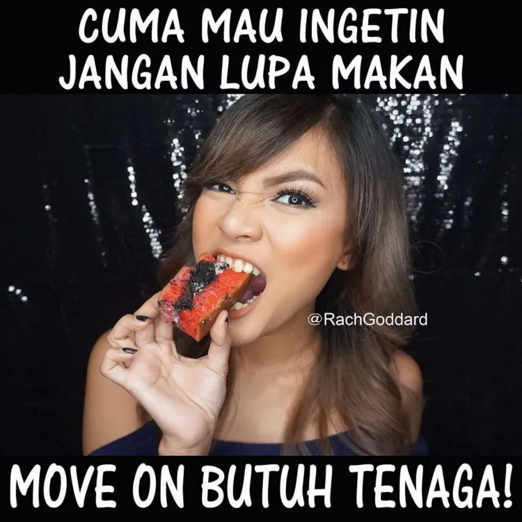 Yuk Menertawakan Makeup yang Morat Marit Bareng 10 Meme Rachel Goddard, Si Vlogger Cantik yang Kocak 19
