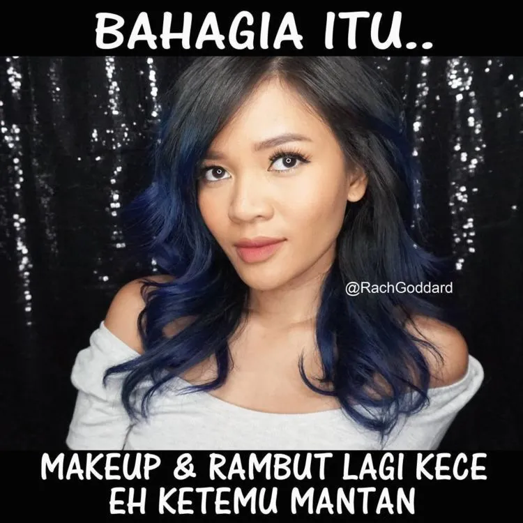 Yuk Menertawakan Makeup yang Morat Marit Bareng 10 Meme Rachel Goddard, Si Vlogger Cantik yang Kocak 17