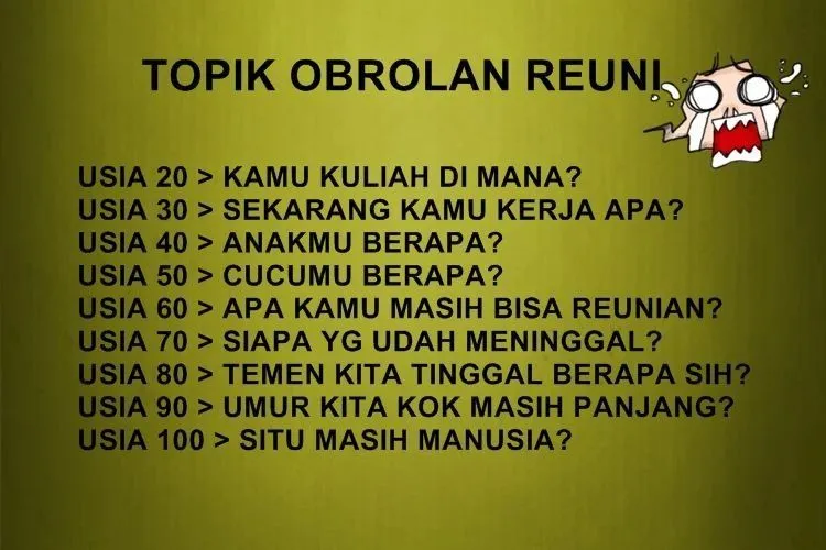 13 Meme Kocak Soal Reuni. Mulai yang Kangen-kangenan Sampai Gondok Sakit Hati 20