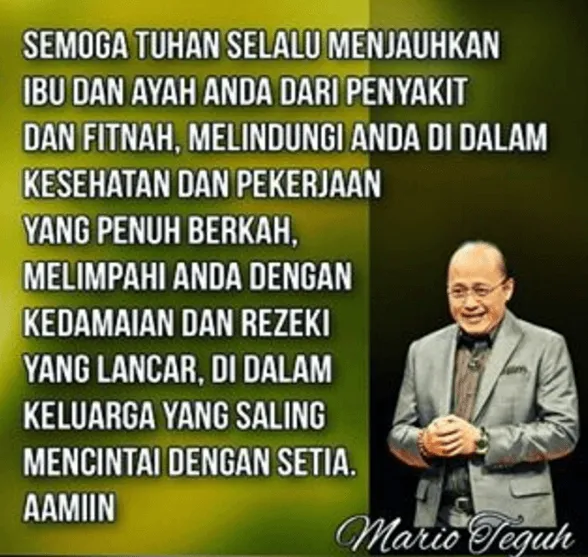 Sebelum Kena Masalah, 12 Quotes Mario Teguh Tentang Keluarga Ideal Ini Diidolakan Banyak Orang Lho 14