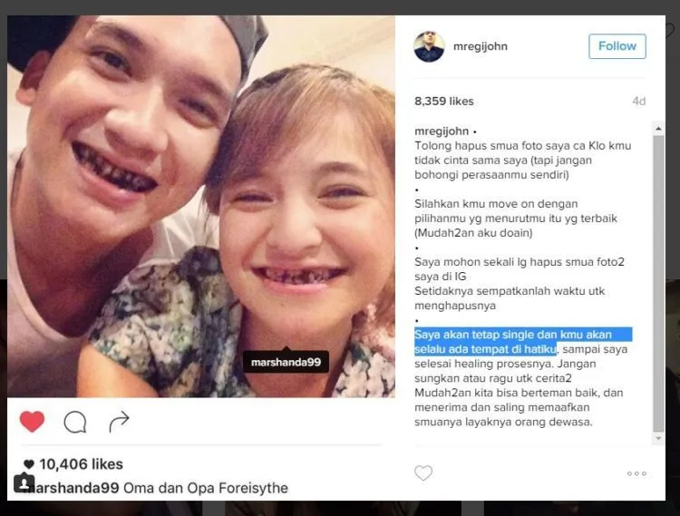 Inilah Permintaan Maaf Egi John Pada Marshanda, Akhirnya Drama Asmara Mereka Usai Sudah :) 4