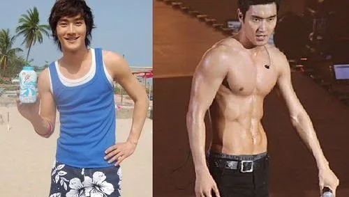 Transformasi 10 Seleb Korea ke Versi Perut Sixpack, atau Kamu Justru Lebih Suka yang Kurus Manis? 15