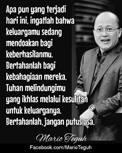 Sebelum Kena Masalah, 12 Quotes Mario Teguh Tentang Keluarga Ideal Ini Diidolakan Banyak Orang Lho 23