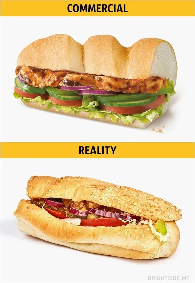 13 Iklan Makanan yang Bikin Ngiler, Tapi Aslinya… Bukannya Kenyang, Malah Sakit Hati 16