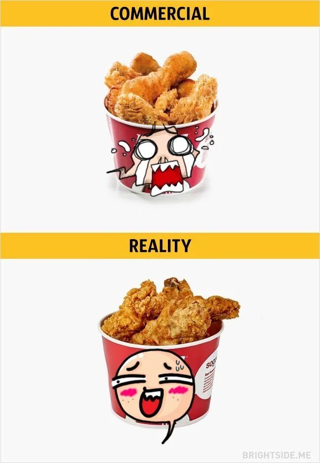 13 Iklan Makanan yang Bikin Ngiler, Tapi Aslinya… Bukannya Kenyang, Malah Sakit Hati 23