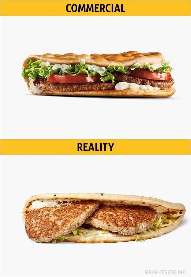 13 Iklan Makanan yang Bikin Ngiler, Tapi Aslinya… Bukannya Kenyang, Malah Sakit Hati 25