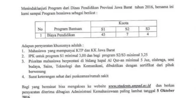Syarat Beasiswa UNPAD yang Jauh dari Kata Mudah Ini Kontroversial, Untung Katanya Cuma Salah Tafsir 6