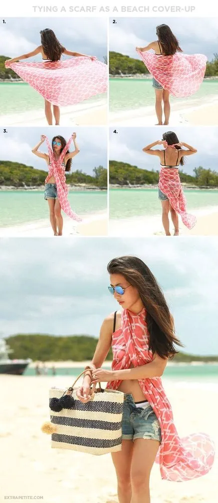 Malu Pakai Bikini di Pantai? Simak 13 Tutorial Kain Pantai Ini Supaya Tetap Stylish dan Nyaman 17