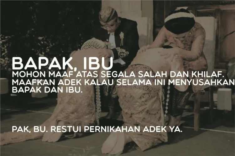 Saat Memohon Restu Menikah, 5 Kalimat Sedih Ini yang Akan Keluar Dari Anak Kepada Orang Tua 6