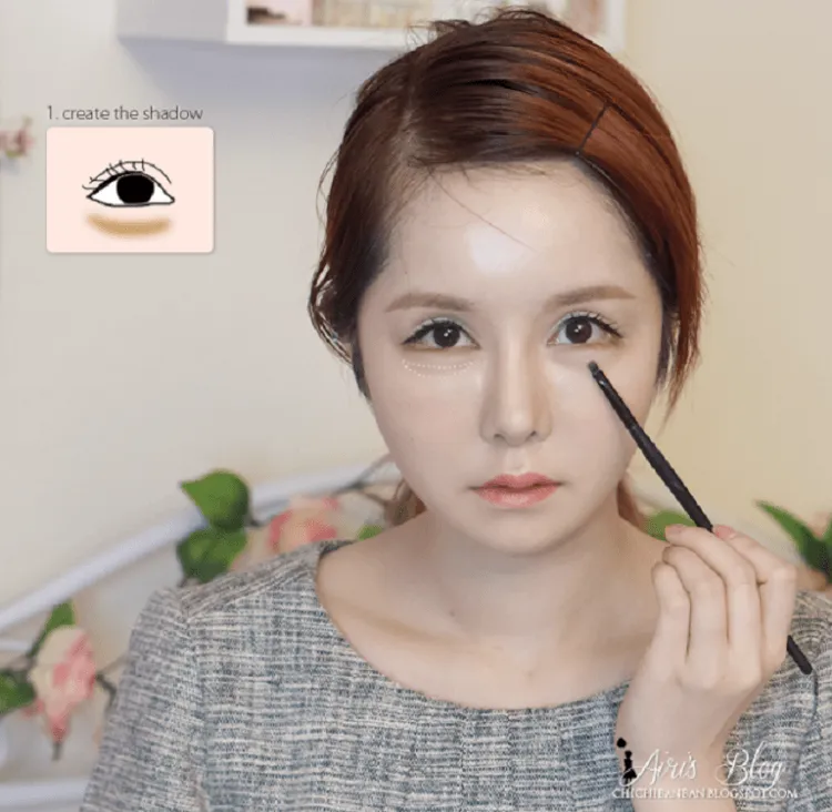 Membuat Ilusi Mata Tersenyum dengan 6 Langkah Tutorial Aegyo Sal a la Korea Ini 9 aegyo sal