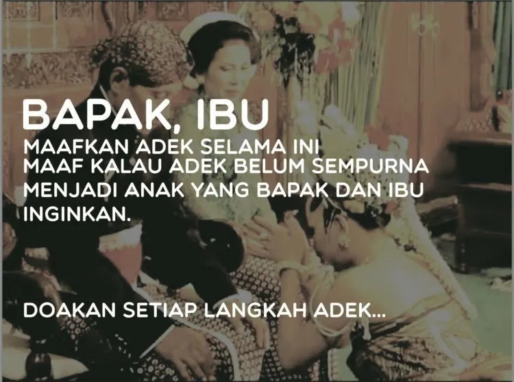 Saat Memohon Restu Menikah, 5 Kalimat Sedih Ini yang Akan Keluar Dari Anak Kepada Orang Tua 9