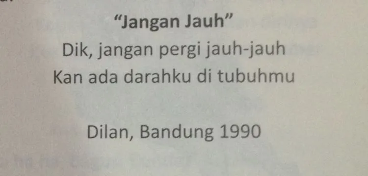13 Quotes yang Bikin Kamu Ngebet Punya Cowok Seperti Dilan, Romantis dan Bikin Senyum-Senyum Sendiri 20