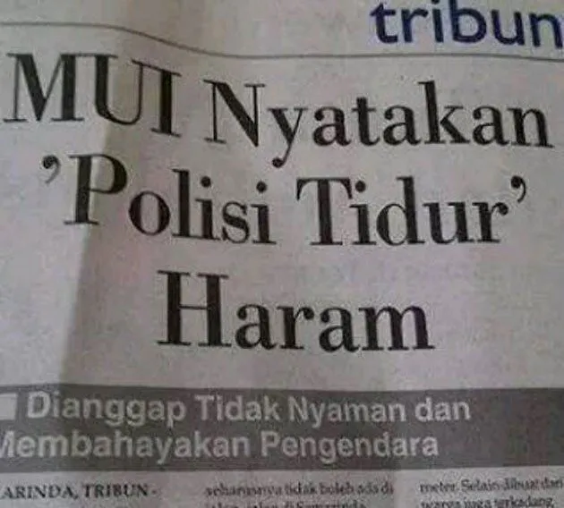 Keputusan MUI Haramkan Polisi Tidur Nggak Sepenuhnya Bisa Dianggap Ngawur Lho, Cek Dulu Fakta Ini 6