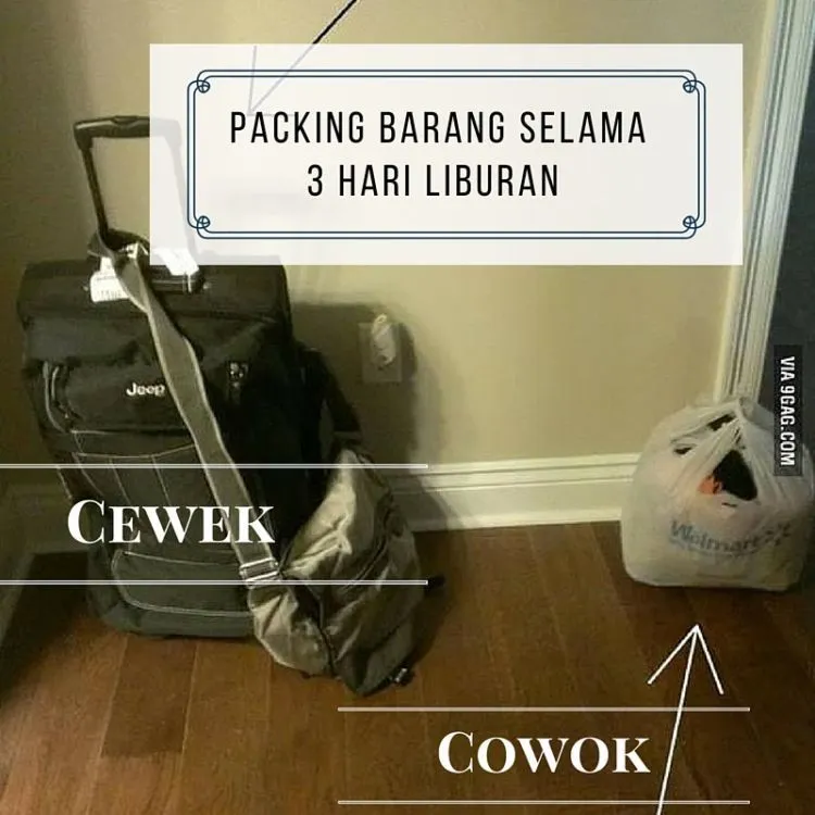 Bedanya Cowok dan Cewek Saat Packing Buat Traveling. Duh, Cewek Gini Amat ya Kalau Packing... 9