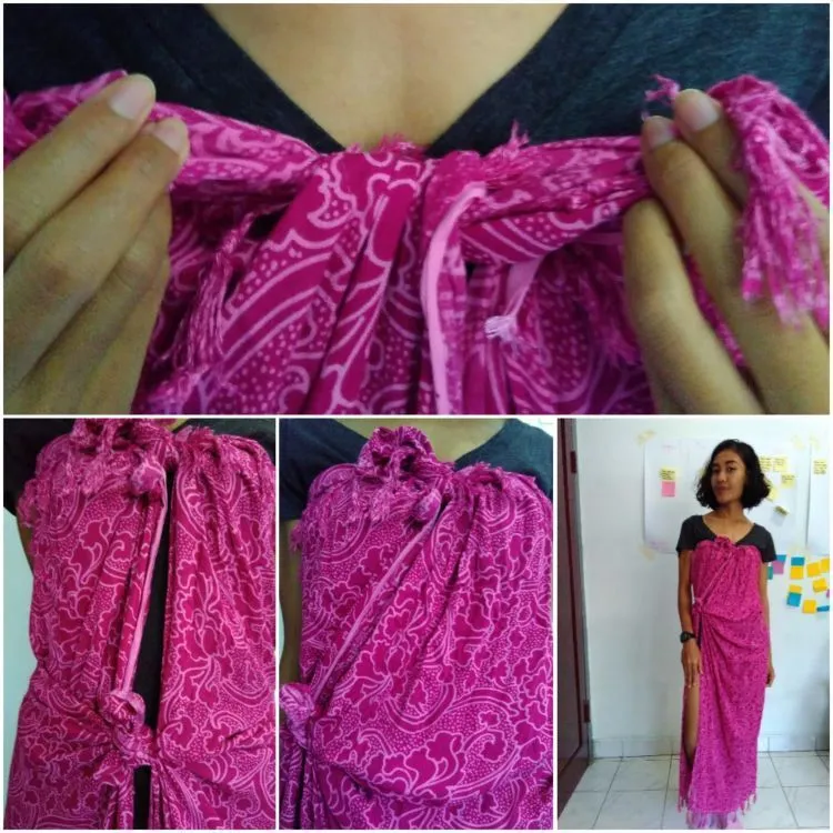 Malu Pakai Bikini di Pantai? Simak 13 Tutorial Kain Pantai Ini Supaya Tetap Stylish dan Nyaman 20