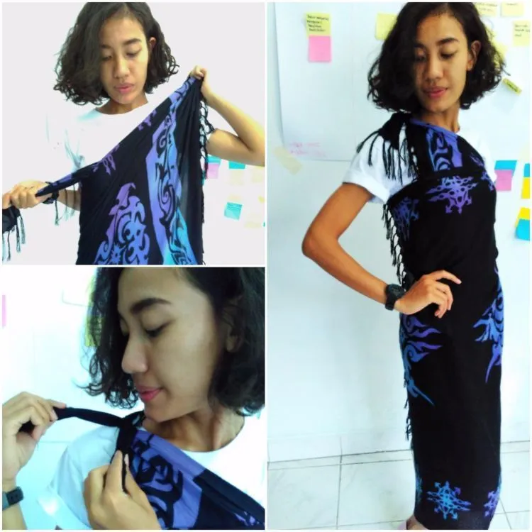 Malu Pakai Bikini di Pantai? Simak 13 Tutorial Kain Pantai Ini Supaya Tetap Stylish dan Nyaman 16