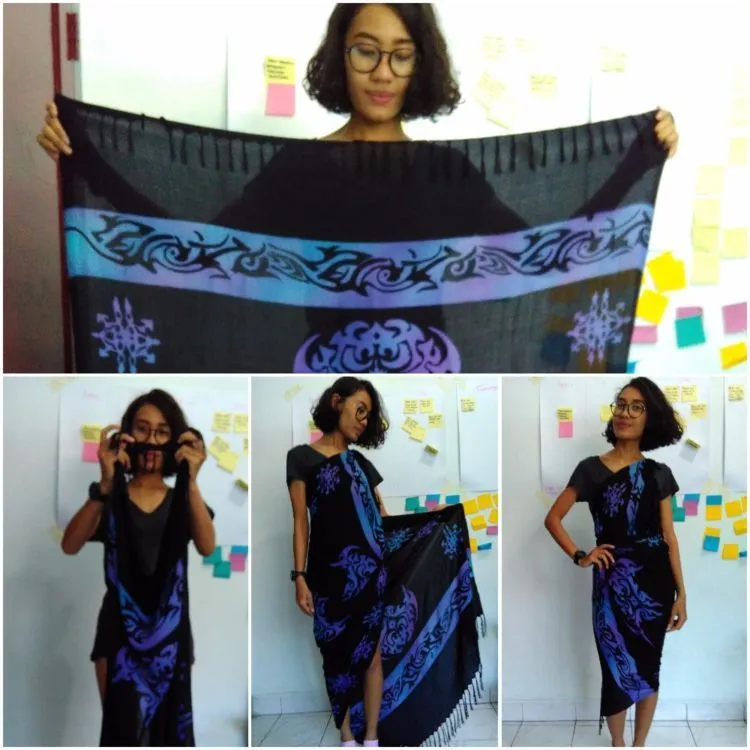 Malu Pakai Bikini di Pantai? Simak 13 Tutorial Kain Pantai Ini Supaya Tetap Stylish dan Nyaman 26