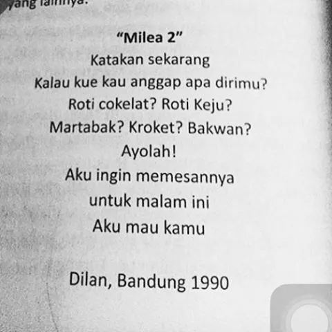 13 Quotes yang Bikin Kamu Ngebet Punya Cowok Seperti Dilan, Romantis dan Bikin Senyum-Senyum Sendiri 21