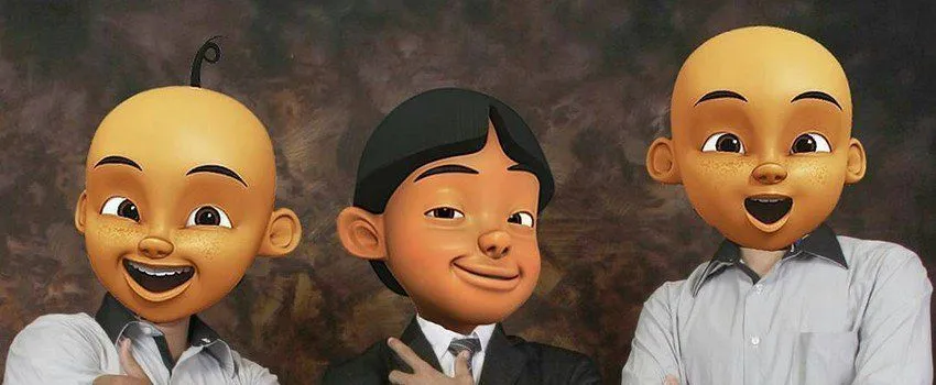 Lagi Tren, Ini Trik Mudah Bikin Foto Selfie Berkepala Upin dan Ipin