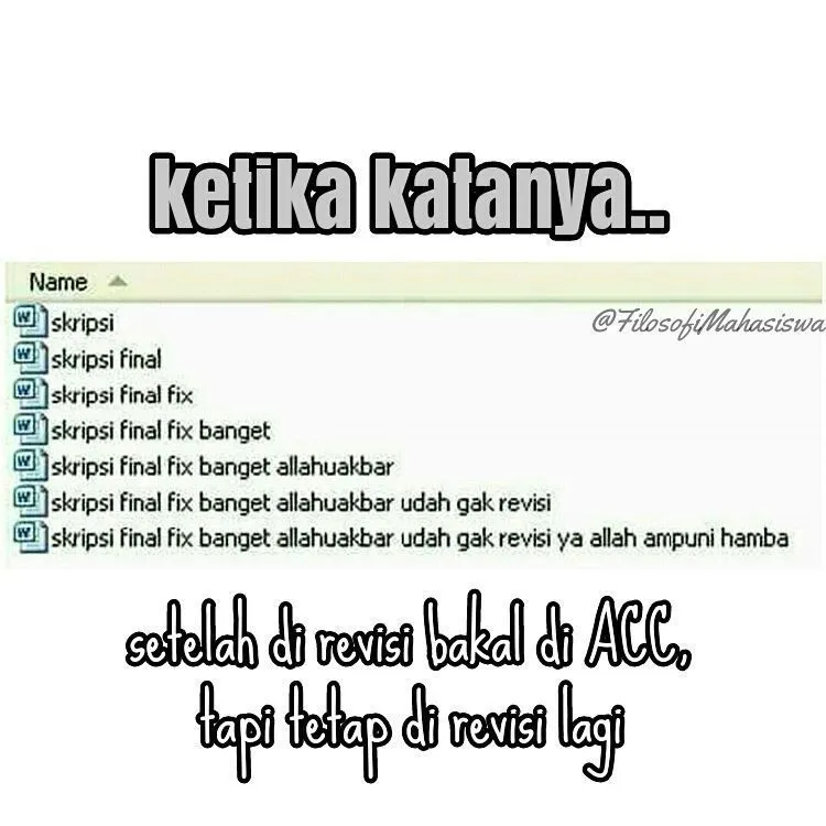 13 Meme Jejak Perjuangan Berdarah-darah Para Mahasiswa. Yang Ketawa Paling Keras Pasti Sudah Lulus 24