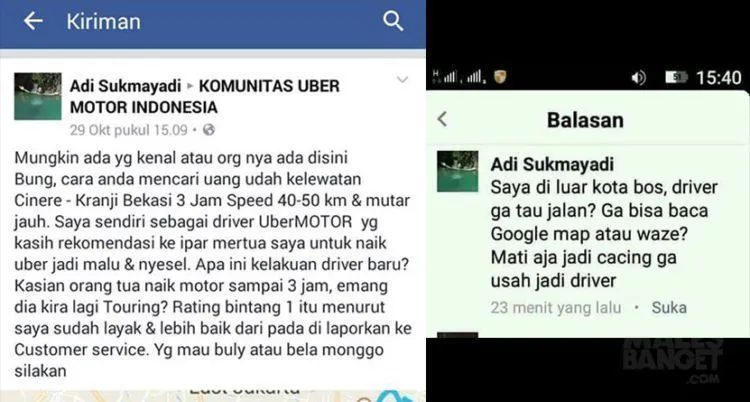 Ngiranya Sampai Kranji (Bekasi) 30 Menit, Ternyata 3 Jam. Pelanggan Ojek Online Ini Pun Marah-Marah 7