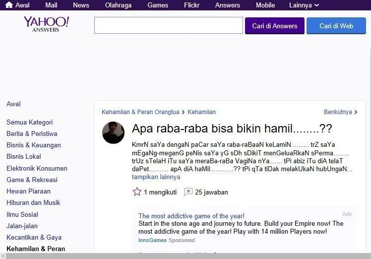 15 Pertanyaan Absurd yang Orang Tanyain ke Yahoo Answer, Pengen Bantu Jawab Tapi Kok Takut Menyesal 23