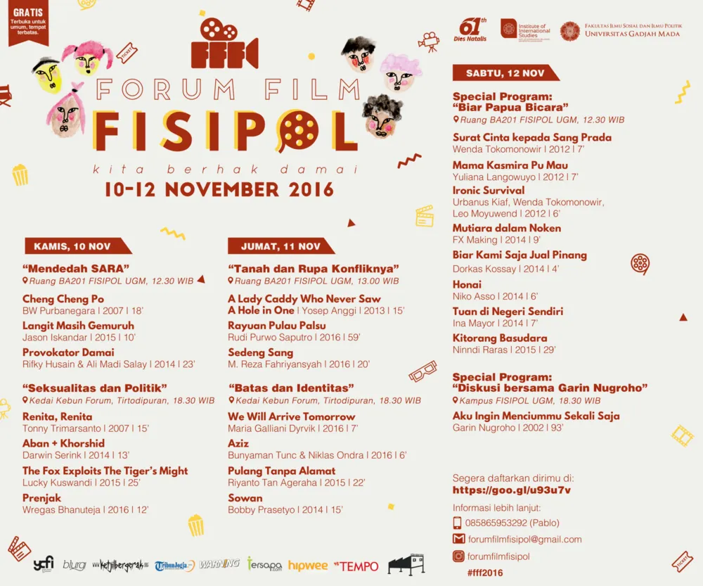 5 Alasan Kenapa Kamu Harus Datang ke Forum Film FISIPOL