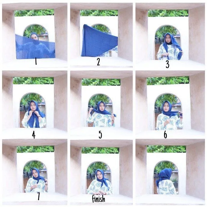 6 Tutorial Hijab Simpel & Elegan Buat yang Baru Belajar 4