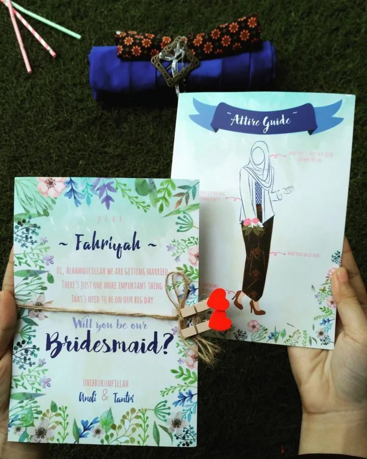 Undangan untuk Bridesmaid Harus Dibuat Spesial, 17 Inspirasi Ini Bisa Kamu Tiru 18 bridesmaid invitation