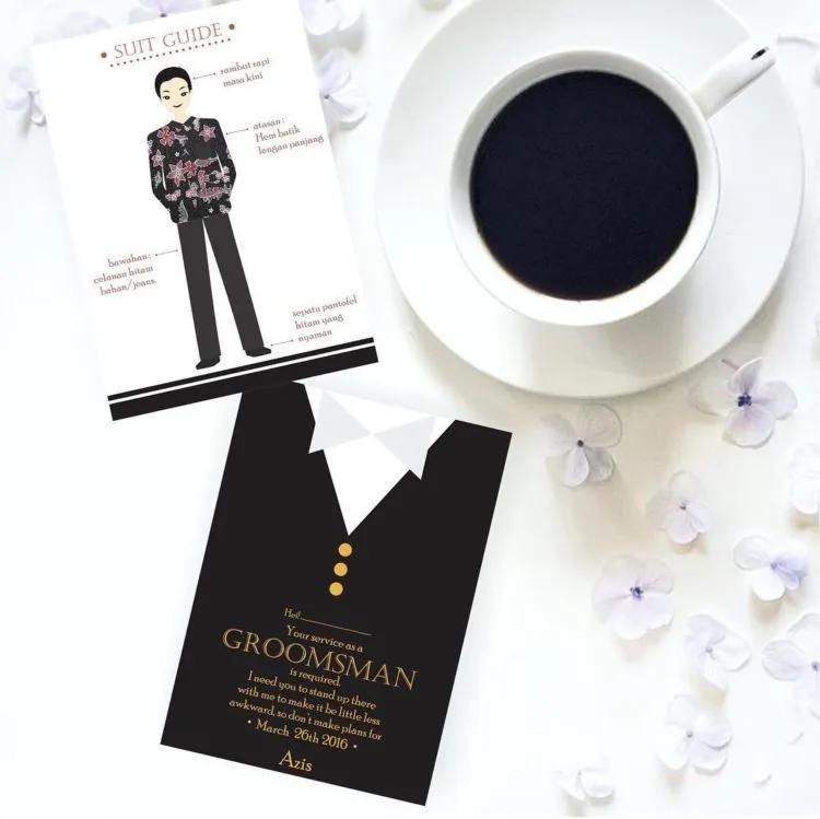 Undangan untuk Bridesmaid Harus Dibuat Spesial, 17 Inspirasi Ini Bisa Kamu Tiru 20 bridesmaid invitation