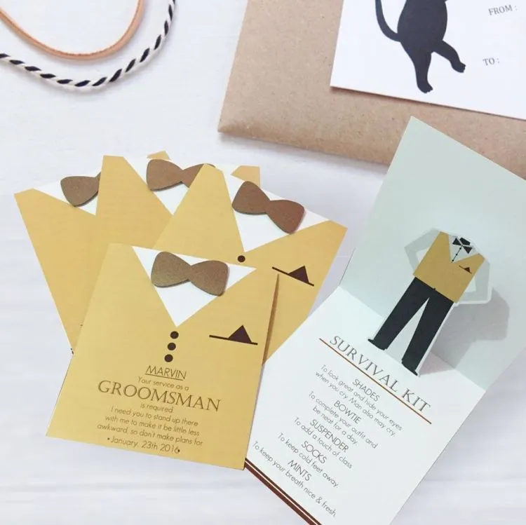 Undangan untuk Bridesmaid Harus Dibuat Spesial, 17 Inspirasi Ini Bisa Kamu Tiru 21 bridesmaid invitation