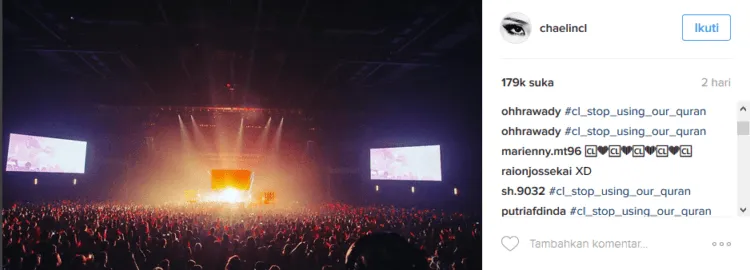 Pakai Suara Anak Kecil Baca Al-Quran di Konser, CL (2NE1) Kena Marah Banyak Orang. Salah Stafnya? 3