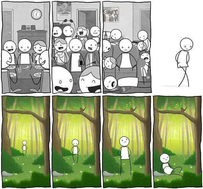 23 Komik Ini Bikin Kamu yang Bersifat Tertutup Bakal Bilang ‘Ini Gue Banget!’, Tapi Tetap dalam Hati 36