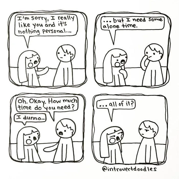 23 Komik Ini Bikin Kamu yang Bersifat Tertutup Bakal Bilang ‘Ini Gue Banget!’, Tapi Tetap dalam Hati 39