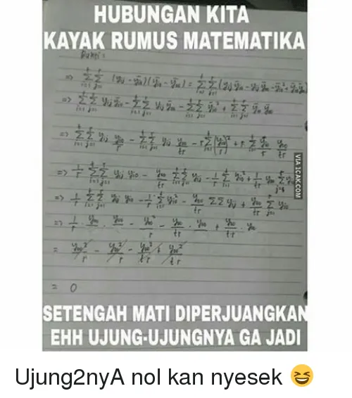 Pantas Aja Asmaramu Selalu Kandas, Nggak Pakai Perhitungan Matematis Sih. Cek Dulu Nih 11 Rumusnya! 16