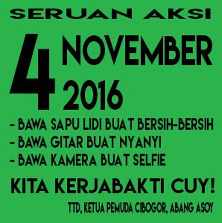 4 November Nanti Ada Apaan Sih? Nggak Cuma Demo, Cek 12 Meme Ini Buat Tahu Kegiatan (Ngaco) Lainnya 22